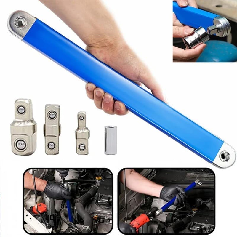 Chave de Extensão de Desvio 15" Multifuncional Ferramenta Manual Automotiva Profissional