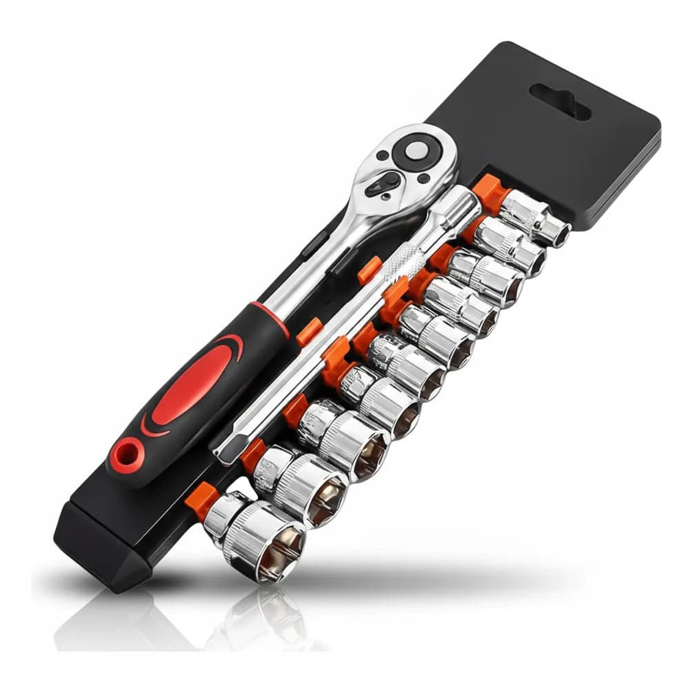 Kit 12 Peças Soquete Sextavado 1/4 Com Chave Catraca e Extensor 4mm a 13mm Pinduoduo