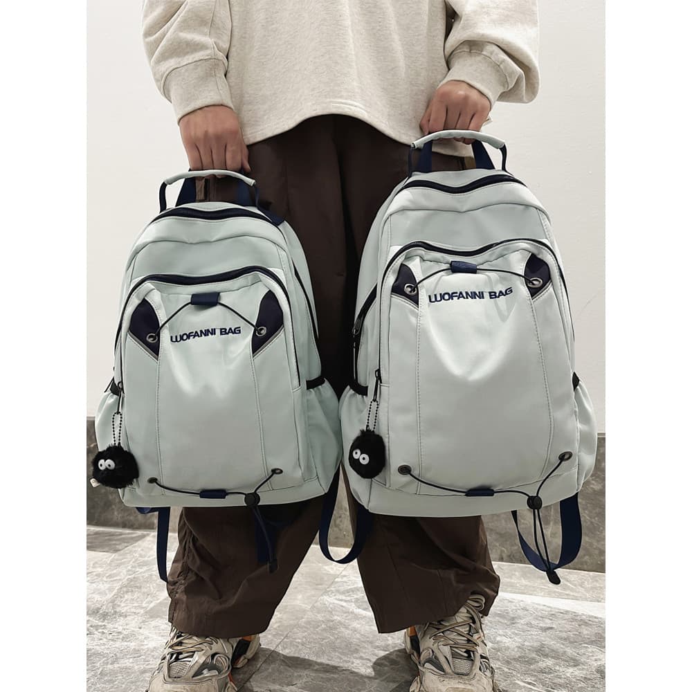 Nova grande capacidade Retro estudante universitário mochila meninos estudantes do ensino médio leve mochila de viagem c