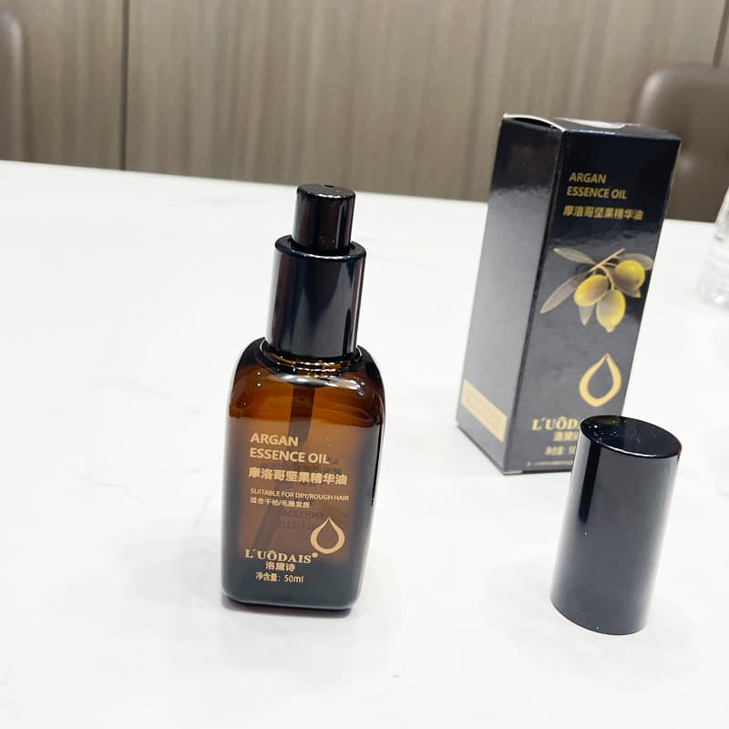 Óleo essencial de Argan genuíno para cuidados com os cabelos, óleo essencial para reparação de cabelos secos, Frizz, óle