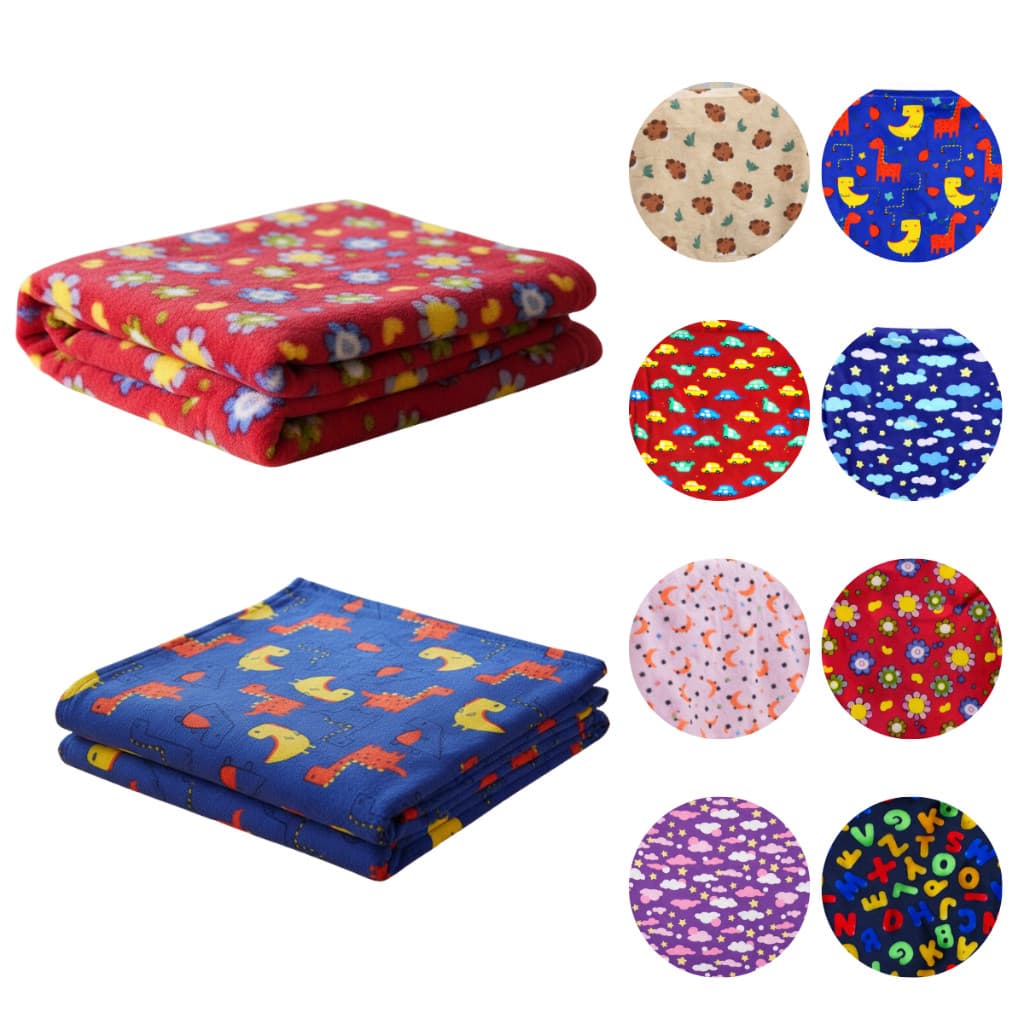 Manta Cobertinha Bebê Antialérgico Macia Infantil Fleece Estampado 80x80cm