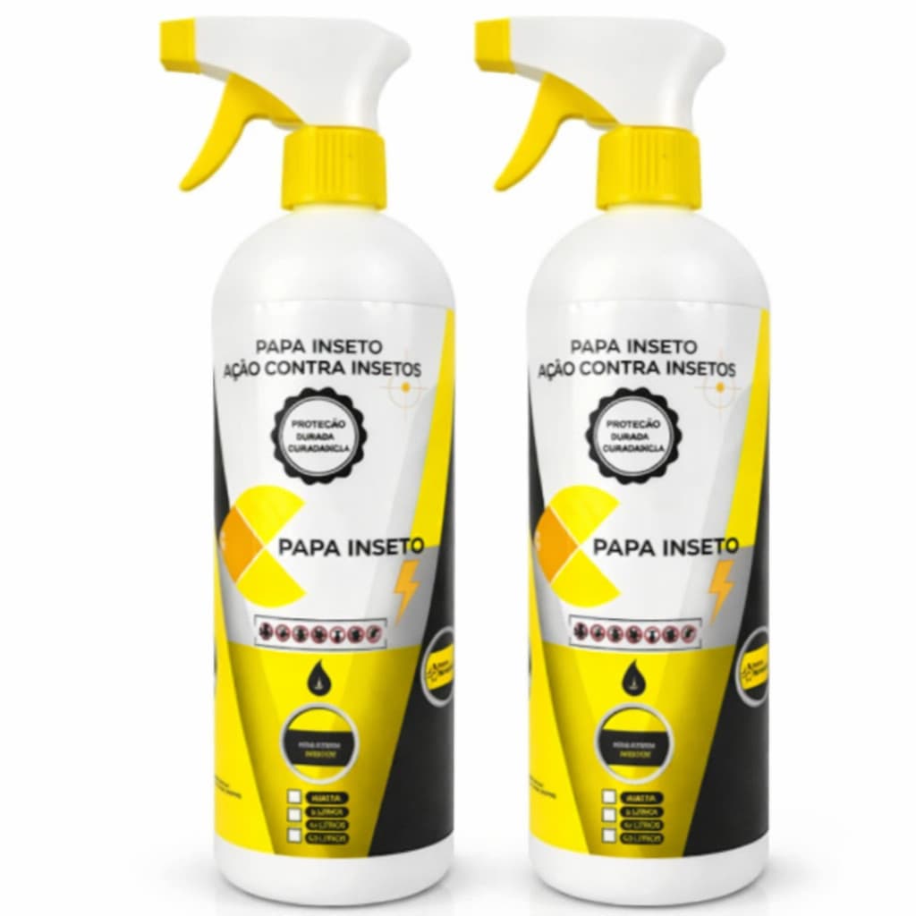 KIT COM 2 PAPA INSETO EXTERMINADOR DE INSETOS - 500ML CADA