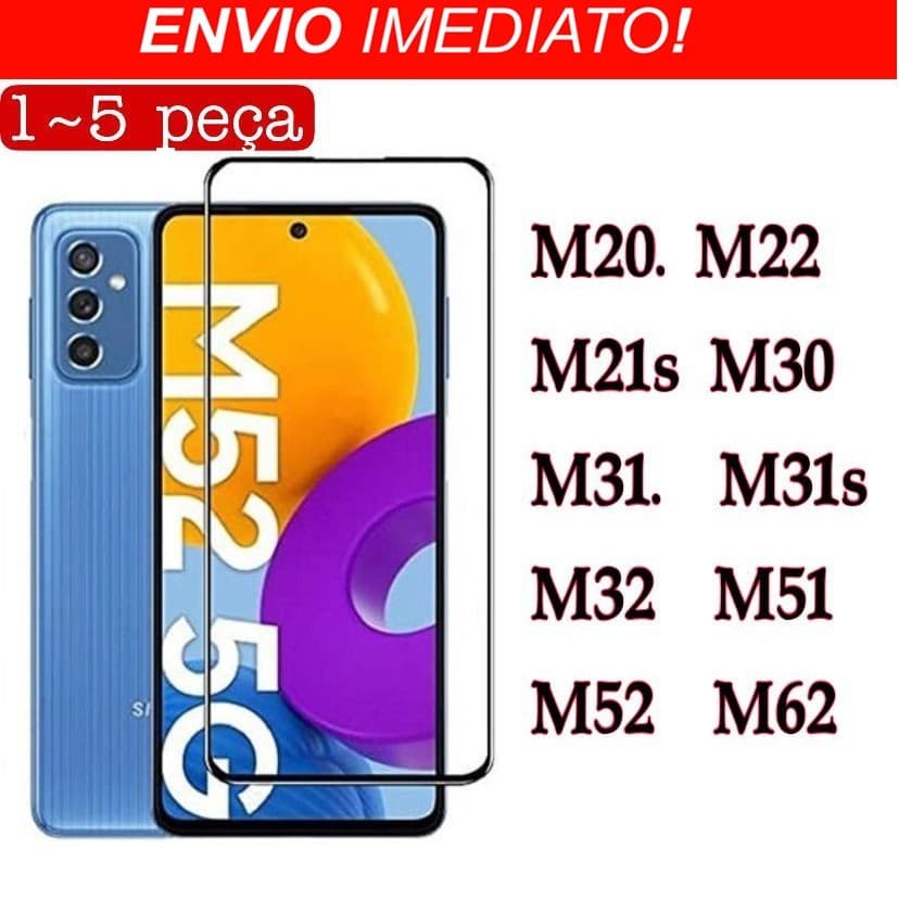 PELÍCULA DE VIDRO 3D PARA GALAXY M20/M22/M21S/M30/M31/M31S/M32/M51/M52/M62