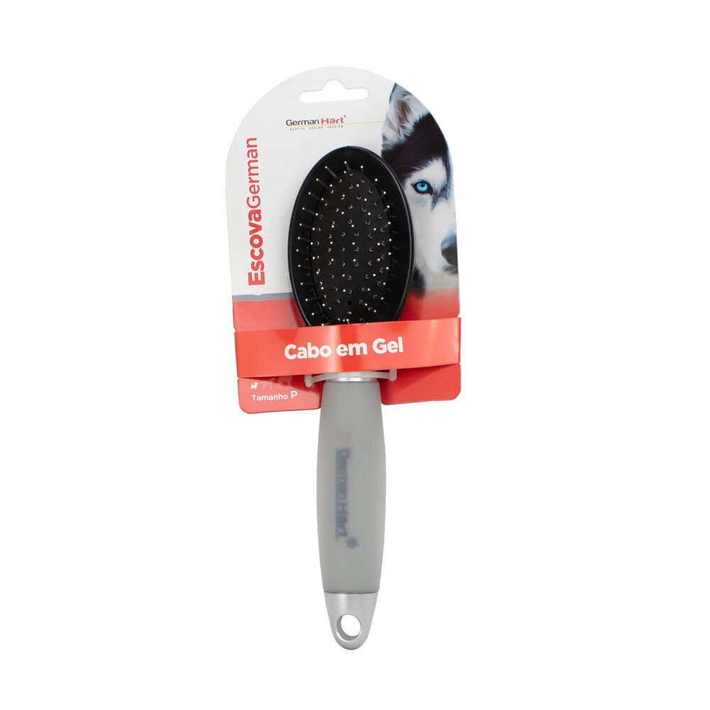 Escova Para Pet, Sem Bolinha Gel Cinza P - Germanhart