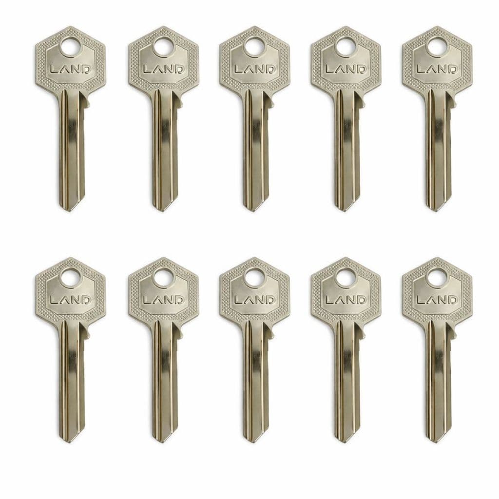 Kits 10 Chaves Yale Tub N°0481 Land Cadeados E Fechaduras