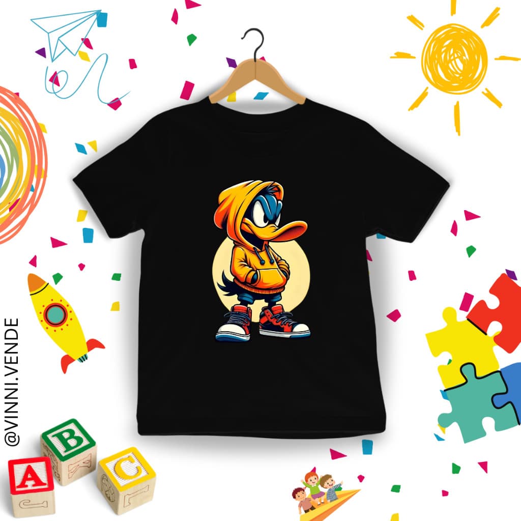 Camiseta Infantil Patolino Camisa 100% Algodão Malha 30.1 Menino e Menina 2 ao 14 Dia a Dia