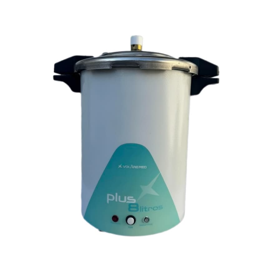 Autoclave Vertical Volare Plus 8L 127V ANVISA Esterilizador Profissional Clínica Estética Odonto
