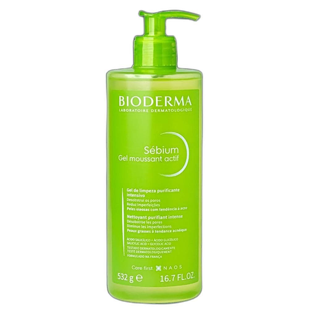Bioderma Sébium Gel Moussant Actif - Gel de Limpeza 500ml