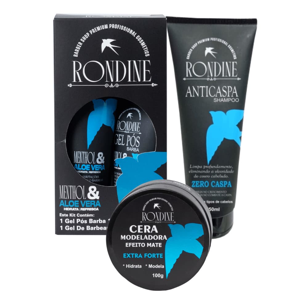 Kit Masculino para a Barba, Cabelo e Bigode - Rondine