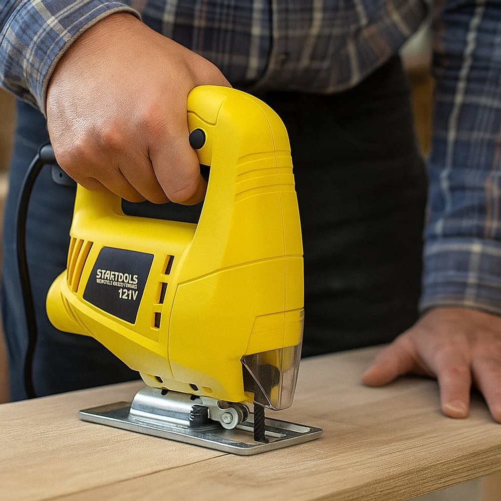 Serra Tico Tico Elétrica Profissional 127V 400W Para Corte Madeira e Metal Ajuste de Ângulo Preciso