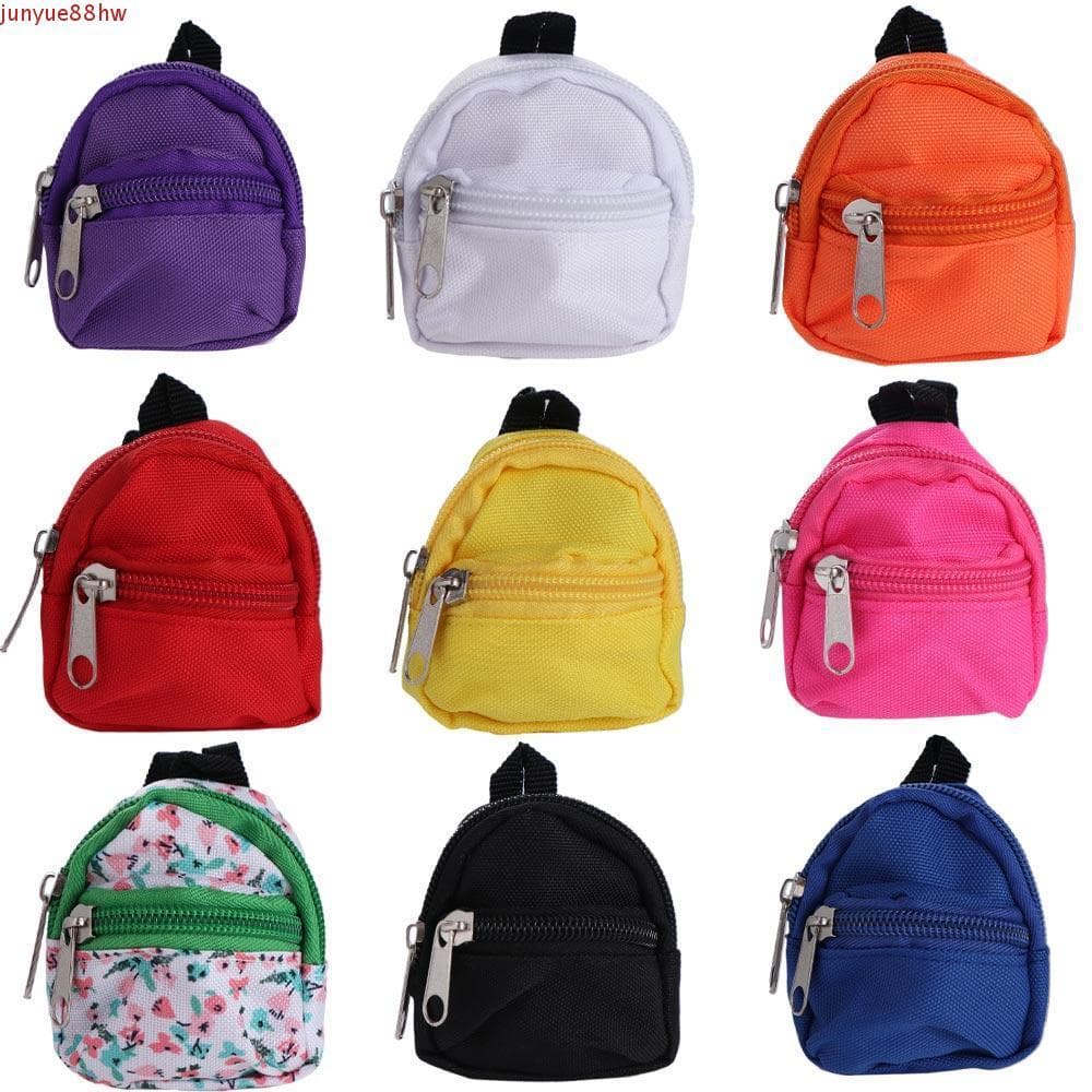 JUNYUE Bolsa De Boneca Mini Mochila Com Zíper , Brinquedos Infantis , Decoração De Casa De Bonecas , Acessórios BJD , Es