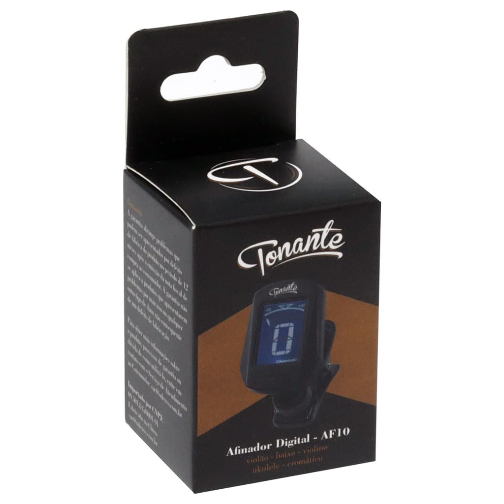 Afinador Digital Tonante Violão Violino Baixo Cromático Novo Preto