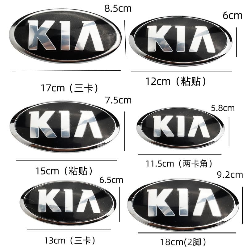 Logotipo Da Grade Dianteira Emblema Do Porta-Malas Traseiro Adesivo Para Kia Sorento Sportage R Carnaval Carens Forte Pi