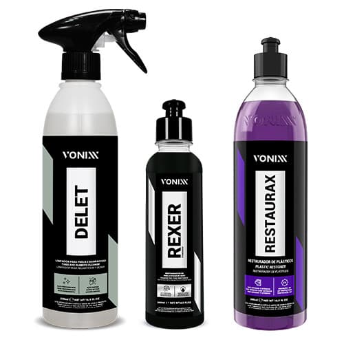Kit Tratamento Exterior: Delet + Rexer + Restaurax Vonixx
