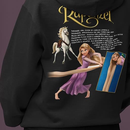 Moletom Rapunzel Filme Desenho Enrolados Blusa De Frio Casaco Em Algodão
