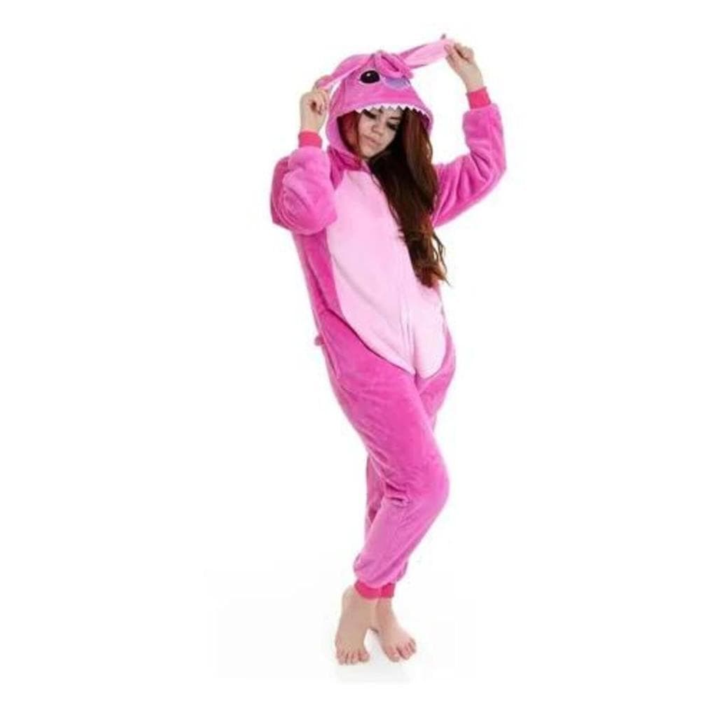 Pijama Angel Disney Macacão Kigurumi Macio Respirável Adulto ou Infantil