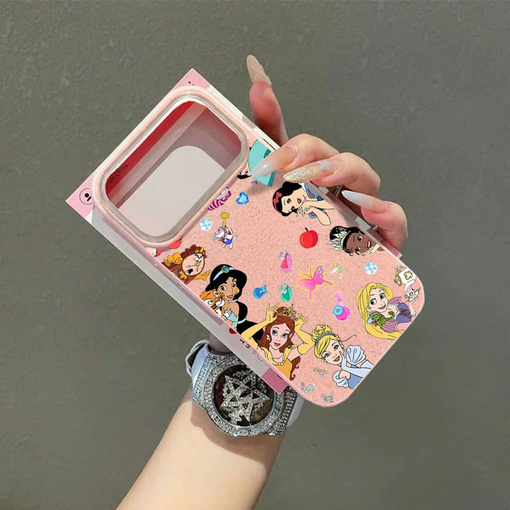 Capinha Glitter Para iPhone 17 Pro Max 16 15 13 11 14 12 11 Pro Plus XR Air Fadas Princesa de Luxo Capa