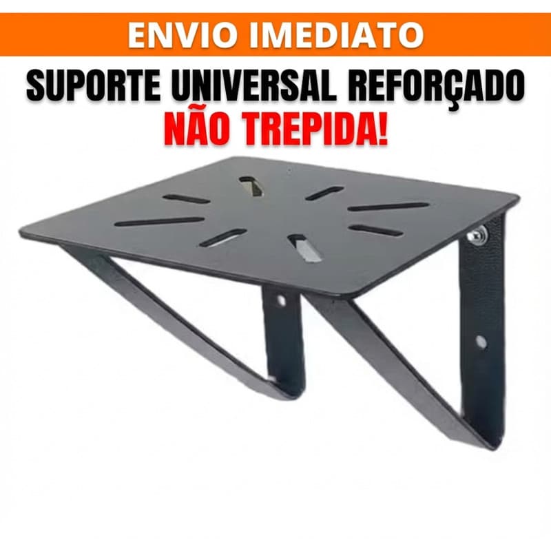 🛠️ Suporte Universal de Parede p/ Esmeril e Morsa - Aço Reforçado Extra Forte! Ganhe Espaço