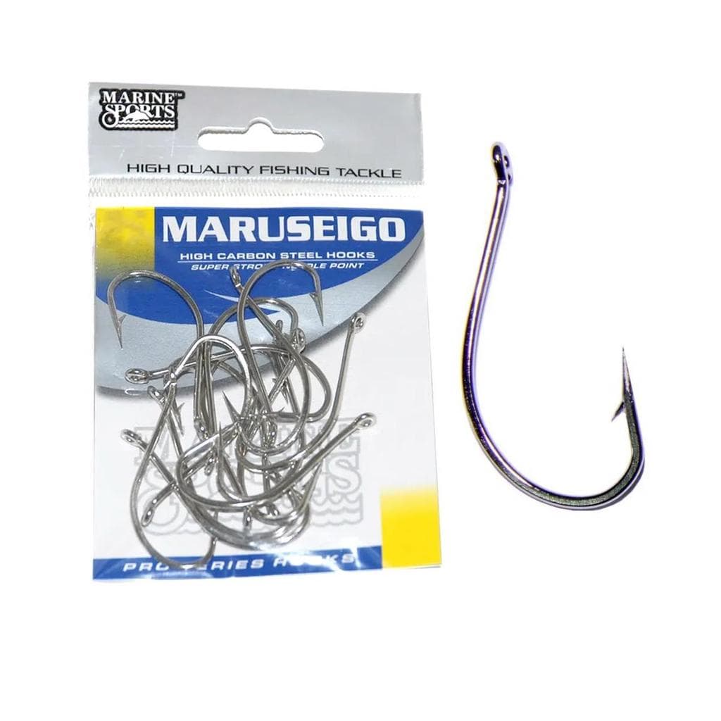 Anzol Marine Maruseigo Aço Prateado Nº 12 Caixa Com 50 Peças