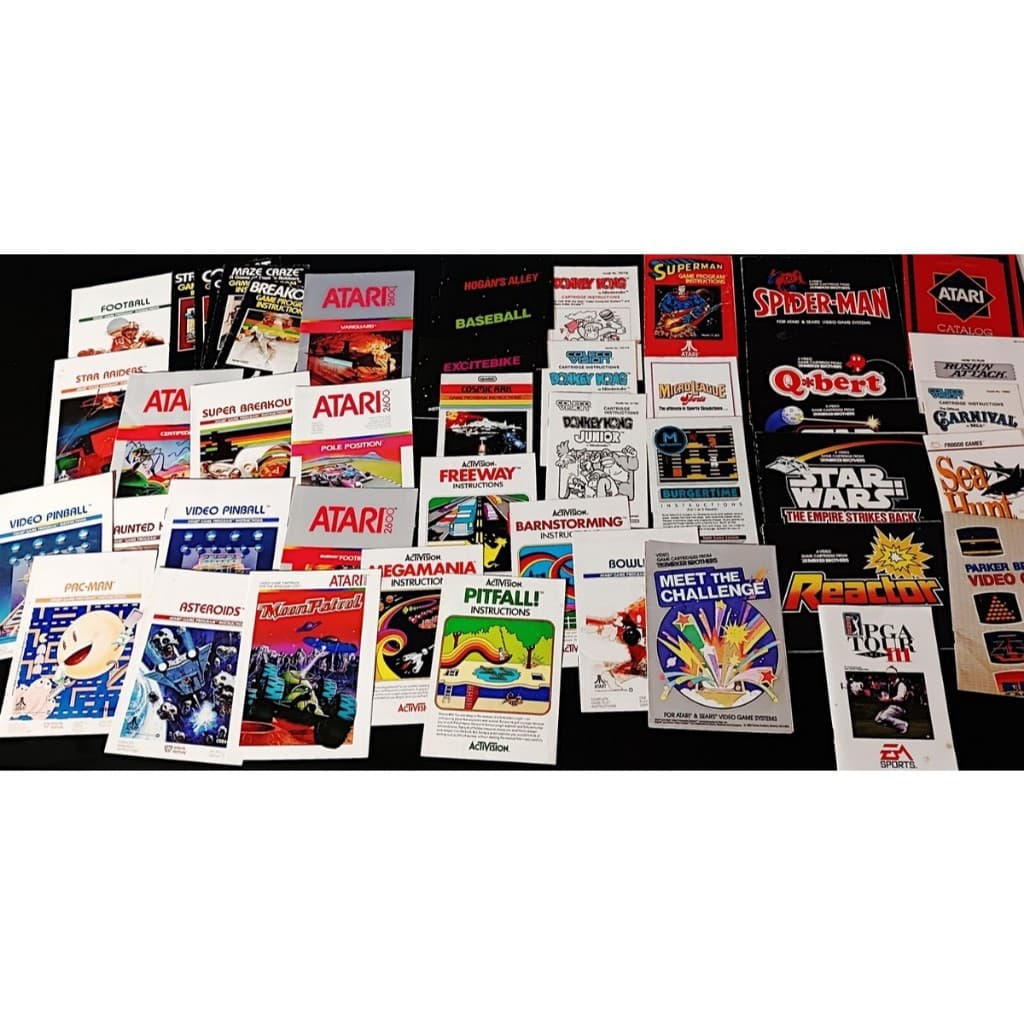 Manuais Games Atari snes N64 PS2 ps3 PC Wii Nes encartes
