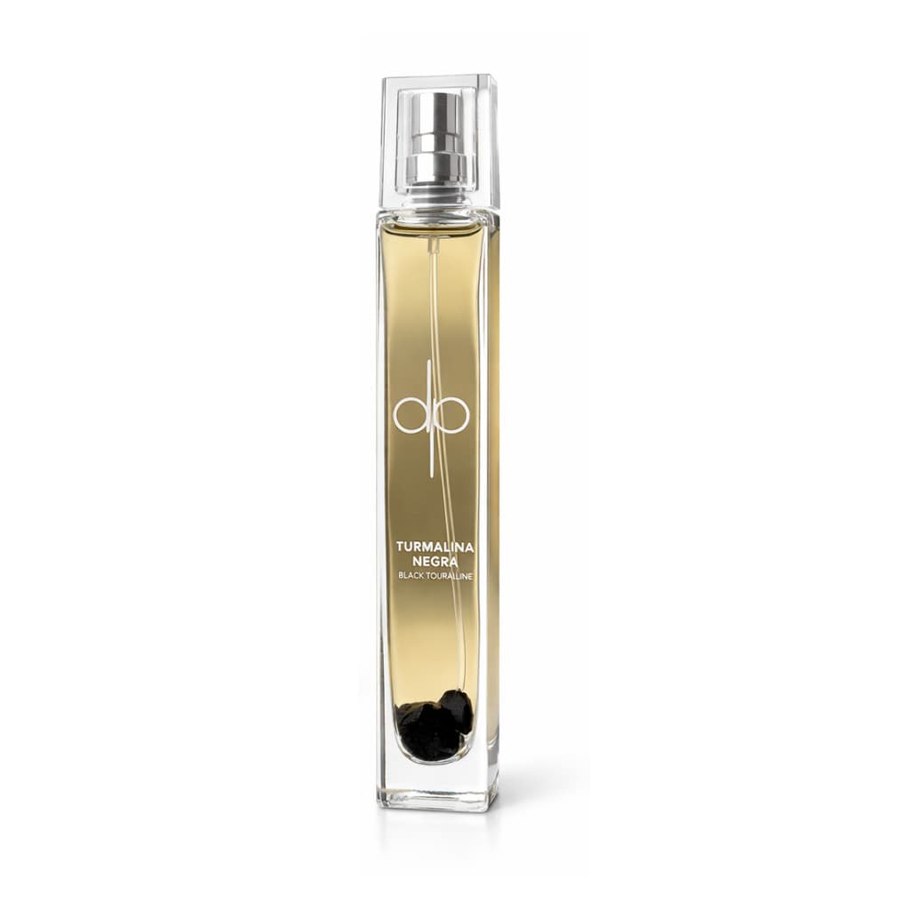Perfume Corporal Com Cristais Unissex Colônia Black Tourmaline Amadeirado