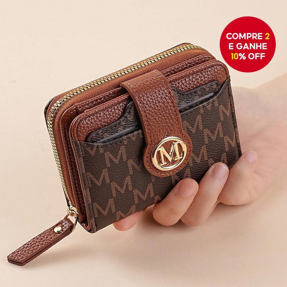 Carteira dobrável feminina de novo estilo, estilo retrô coreano, Design de slot para vários cartões, bolsa de moedas com