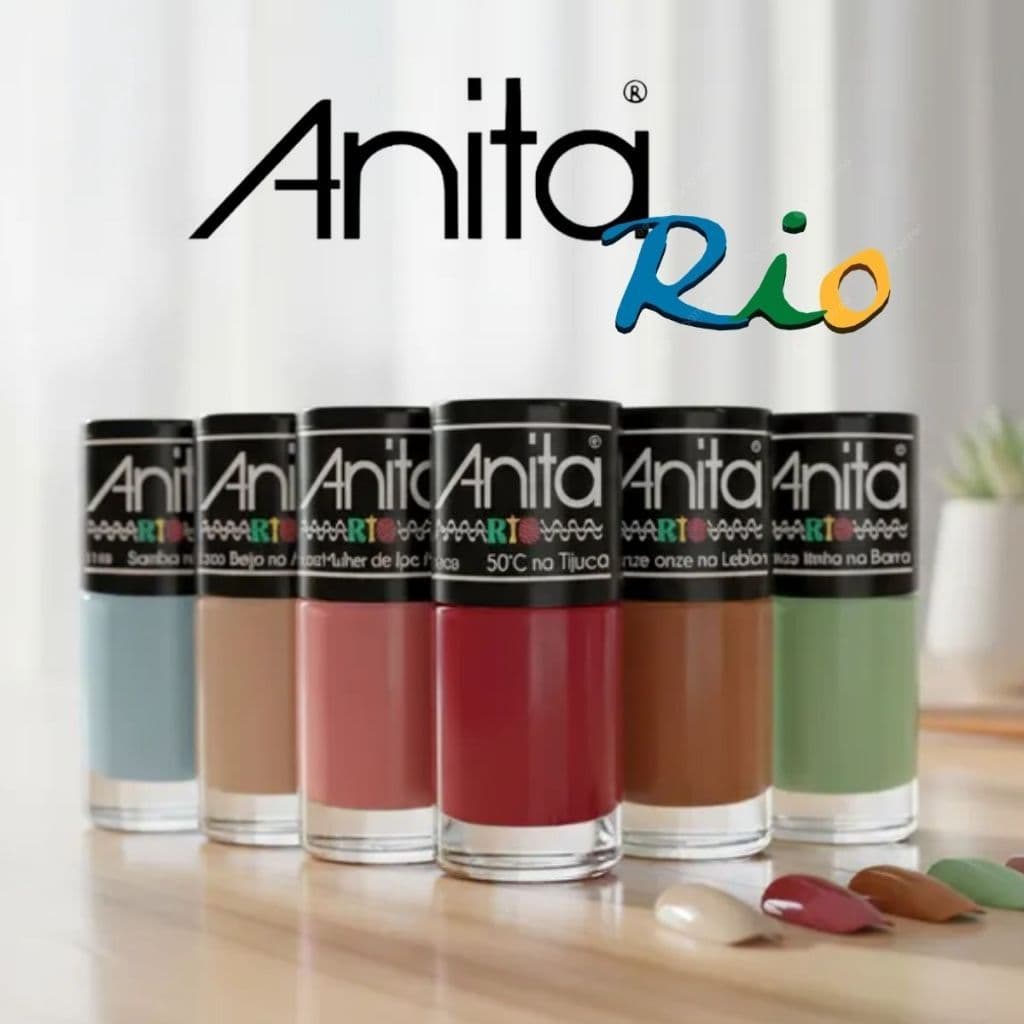 Esmalte Anita Nova Coleção Rio Kit 6 Cores Lançamento Verão Manicure Pedicure