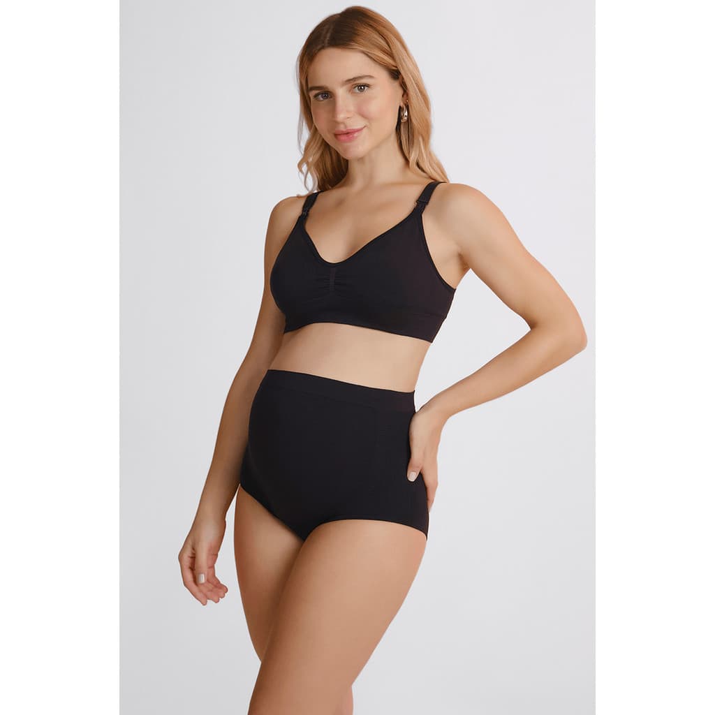 Conjunto De Calcinha E Sutiã  Lupo S/ Costura De Amamentação