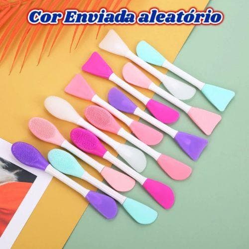 Kit com 4 Pincel escova de Silicone Para Limpeza Facial Mandala