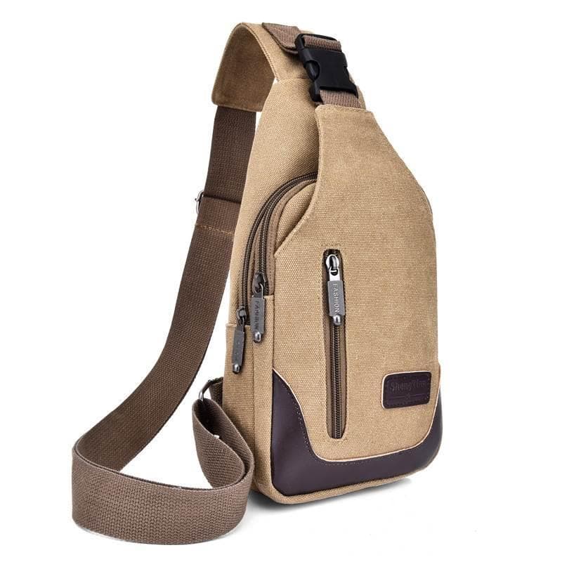 Novo estilo saco de peito masculino saco do mensageiro lona bolsa de ombro versão coreana na moda Diagonal saco de peito
