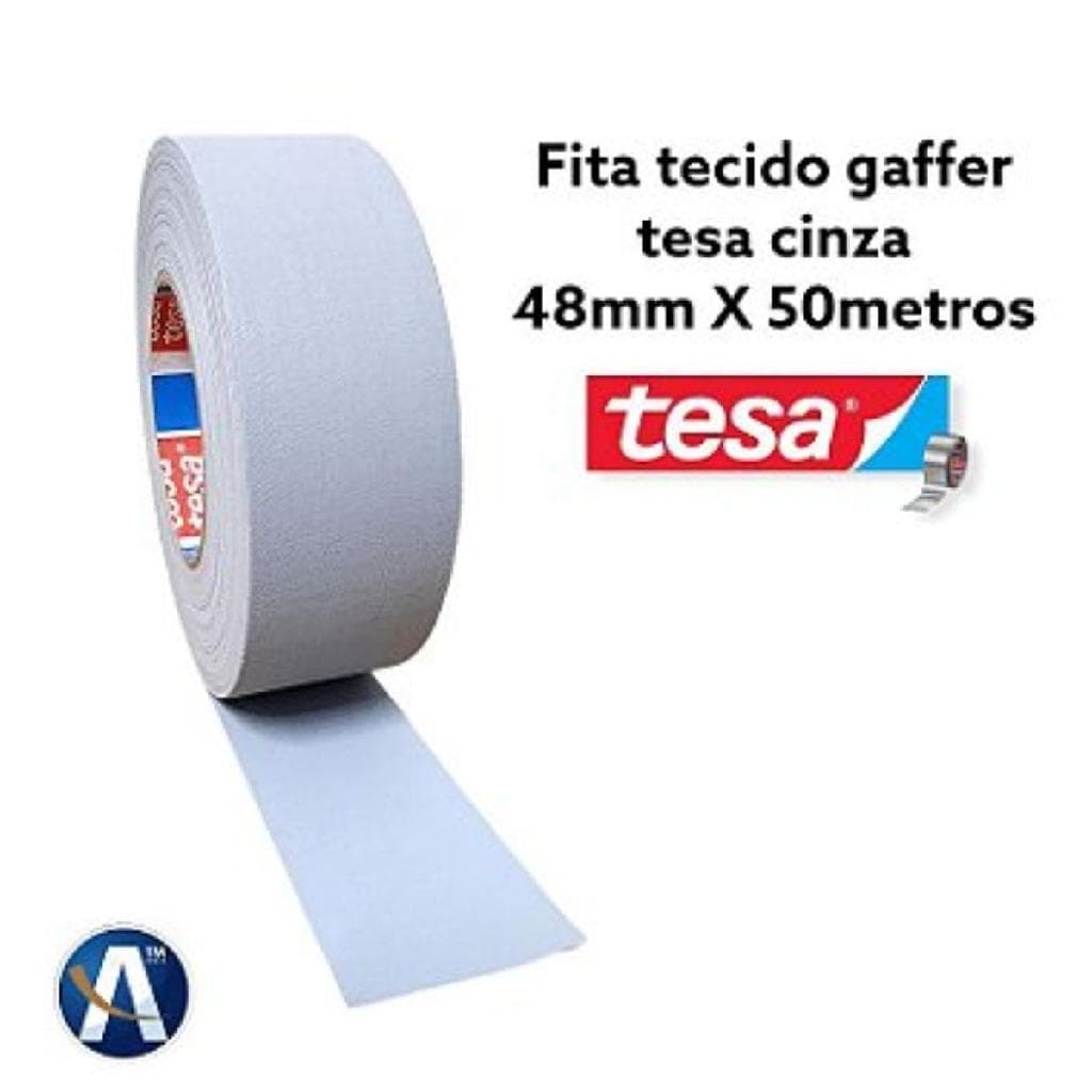Fita Tecido Gaffer Tape Cinza 48mmX50m Tesa