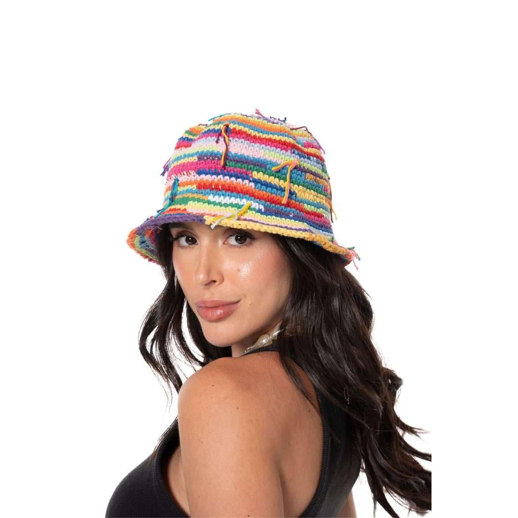 Chapeu Bucket Croche Colorido Carnaval Crochet Bucket Hat