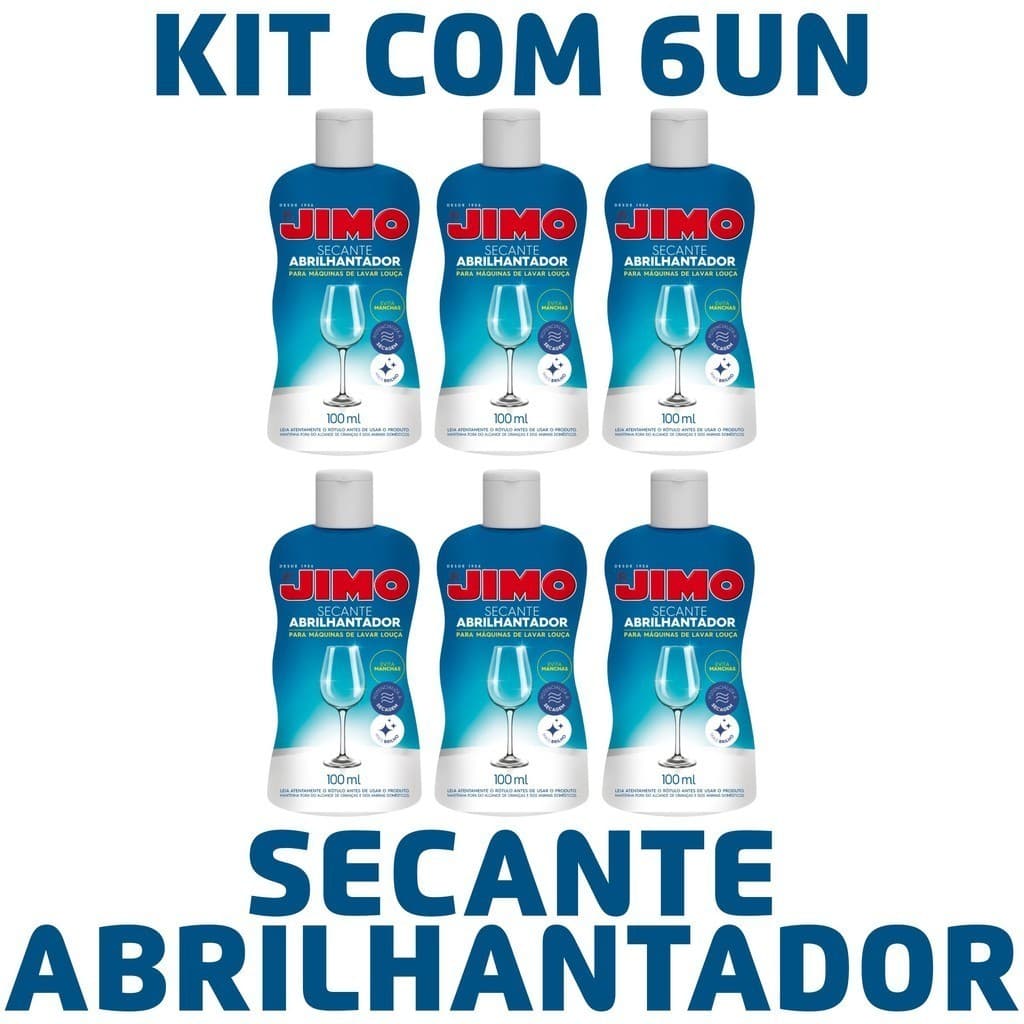 KIT 6 Jimo Secante Abrilhantador 100ml