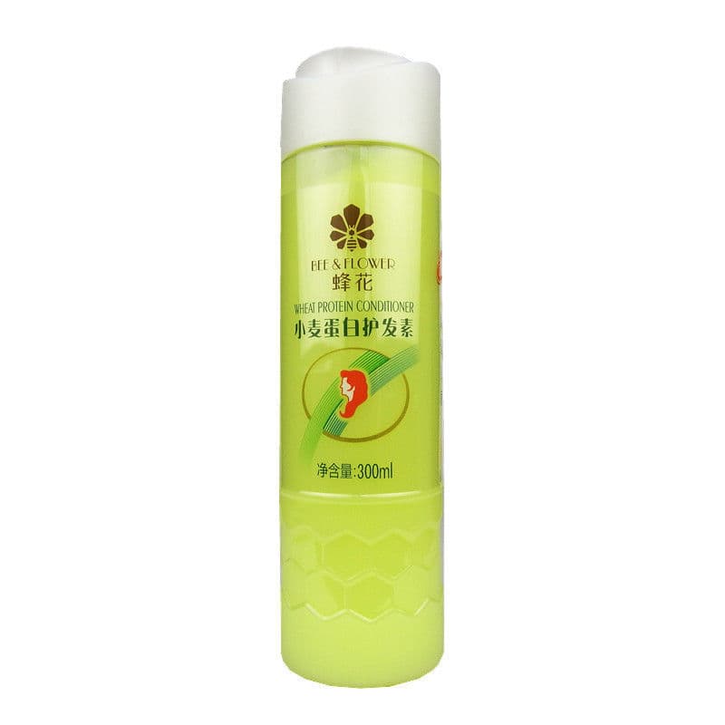 Condicionador de proteína de trigo de abelha macio macio brilhante peptídeo de seda essência hidratante reparação Frizz