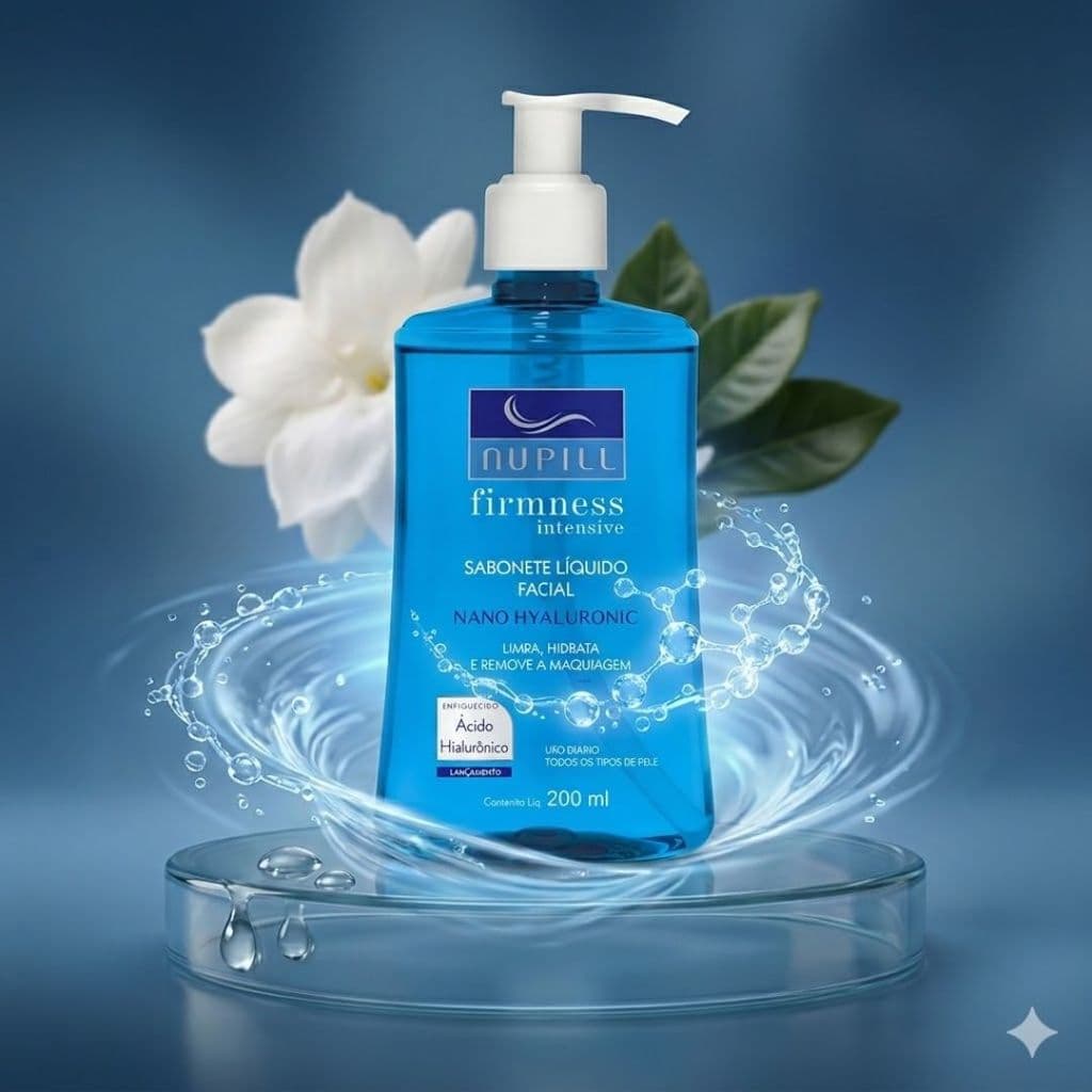 Sabonete Líquido Facial Firmness Intensive Nano Hialurônico Nupill 200ml