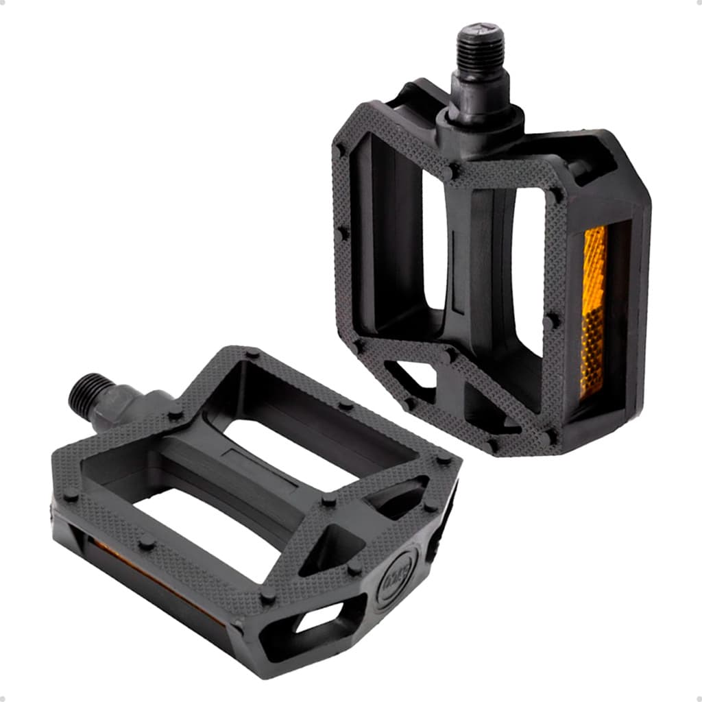Pedal Bike Mtb Nylon 1/2 Bicicleta Rosca Fina C/ Refletor