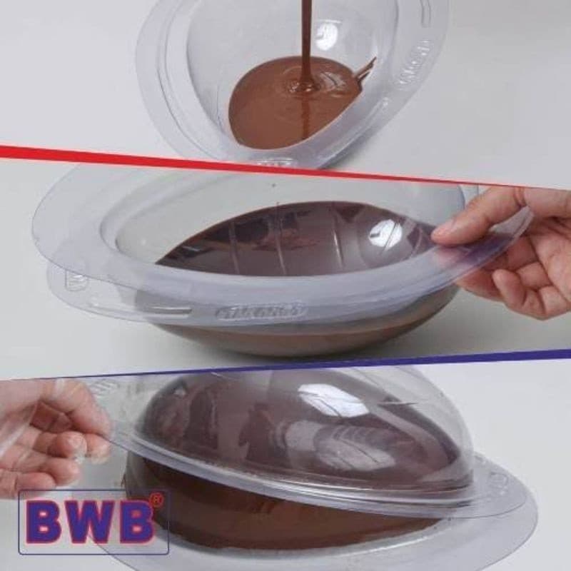 FORMA PARA OVO DE PÁSCOA 500g 3 PEÇAS BWB (silicone)