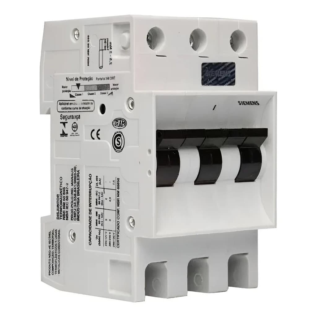 Disjuntor Tripolar Curva C 3x13a Siemens