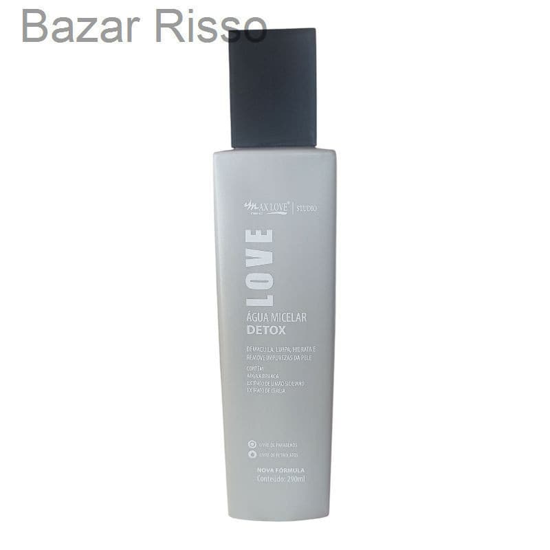 (V)Água Micelar Detox Max Love 290ml – Limpeza Facial, Hidrata e Purifica a PeleLDK3