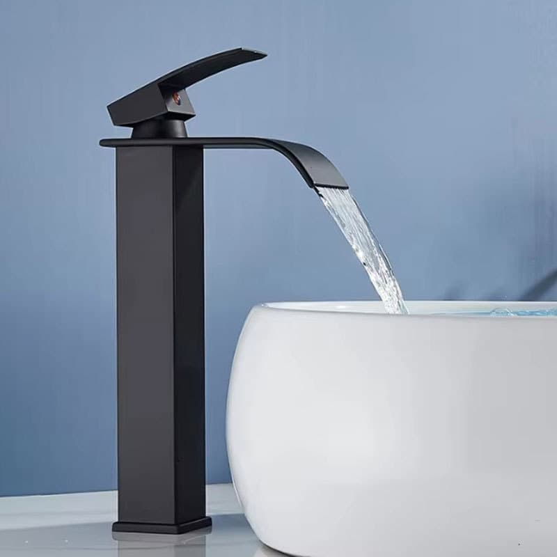 Torneira Banheiro Cascata Inox 304 Monocomando Alta/Baixa Quente e Frio Moderna