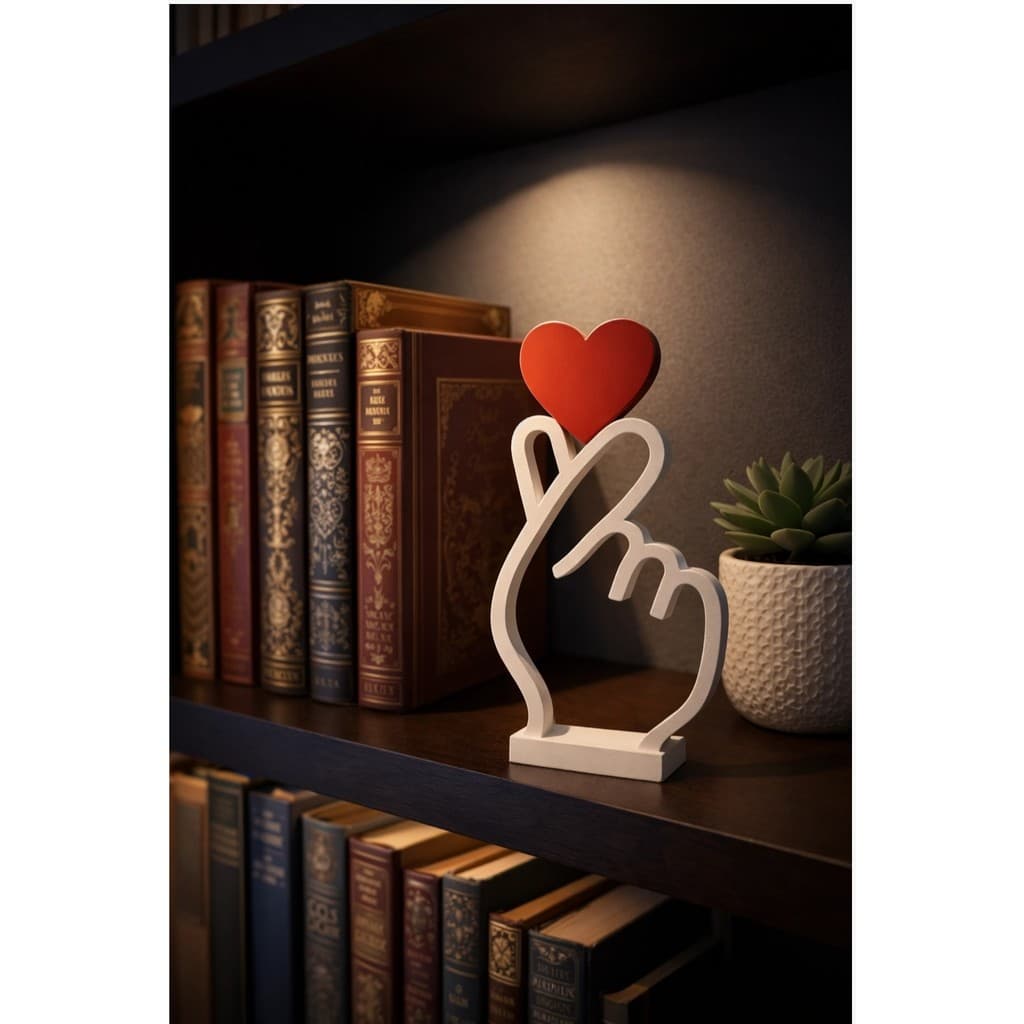 Mãozinha KPOP Coreana Coração Dorama Decoração Mão Coreana Impressão 3D para lar