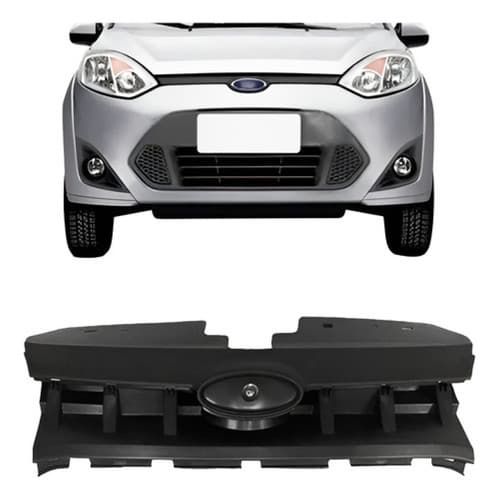 Grade Radiador Fiesta 2010 2011 2012 2013 2014 Rocam Preto Texturizado S/ Emblema