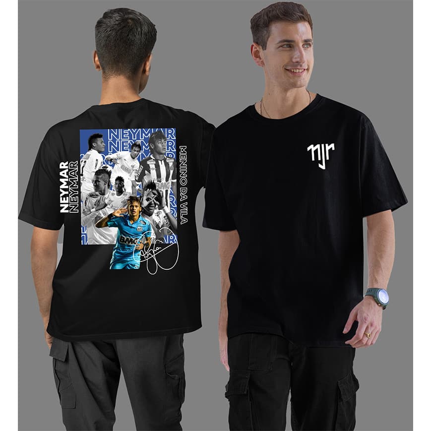 Camiseta Neymar Jr Premium 100% Algodão Ney Goat Prime Futebol Ousadia e Alegria Njr Santos