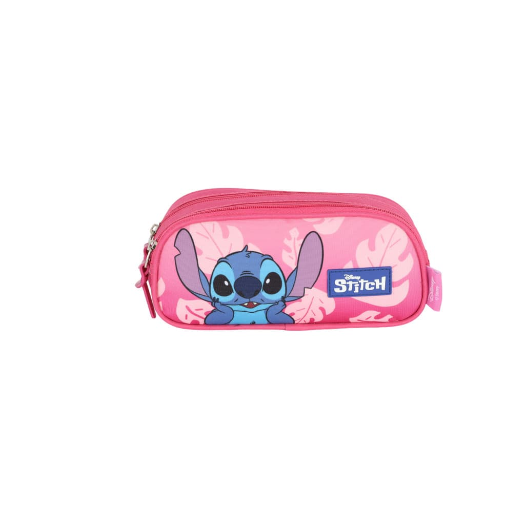 Estojo Escolar Disney Stitch 2 divisórias Licenciado