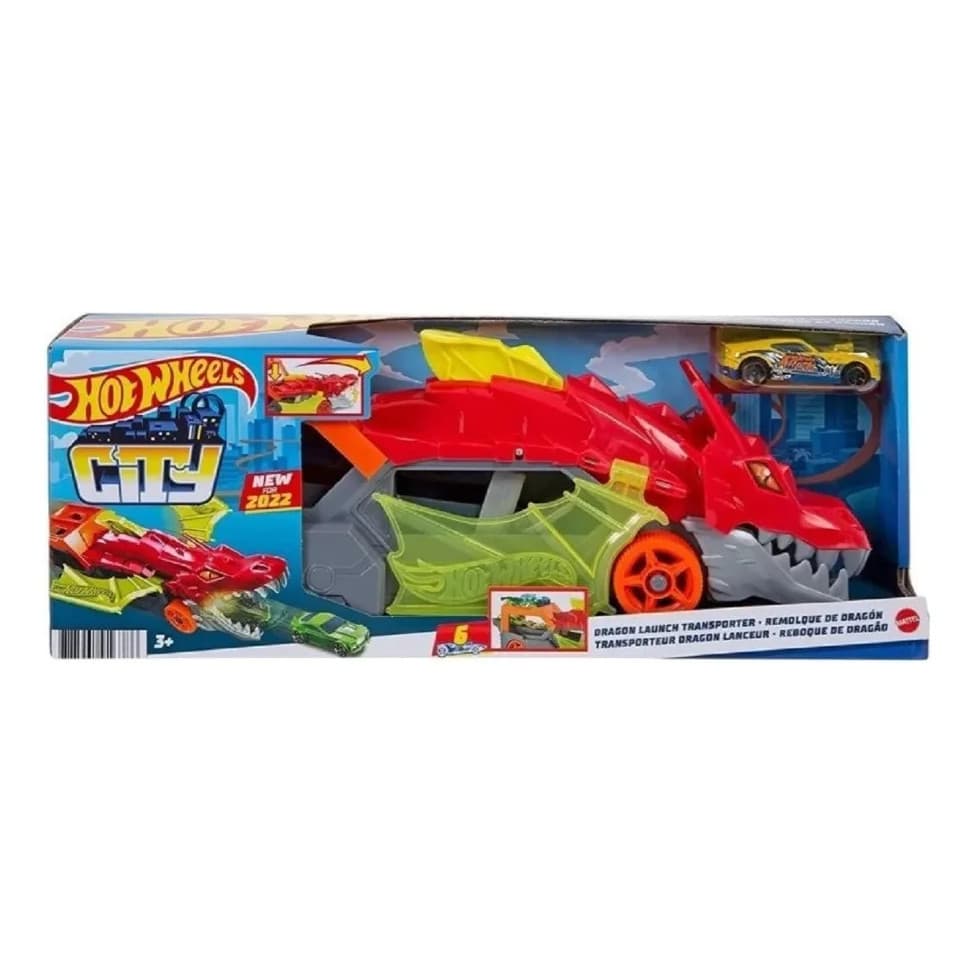 Pista Hot Wheels City Reboque do Dragão GTK42 Mattel