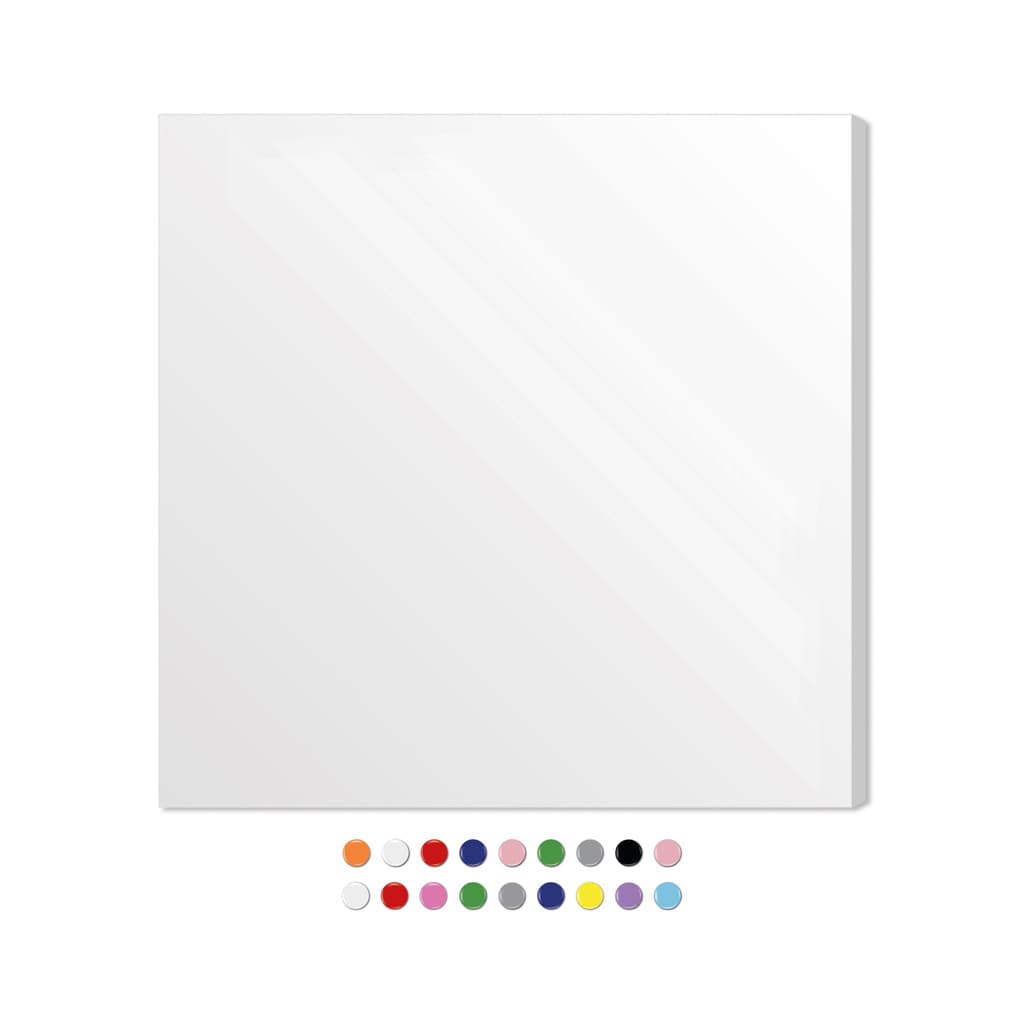 Painel de Metal 60x60cm p/ Fotos, Recados, Notas + 48 Imãs