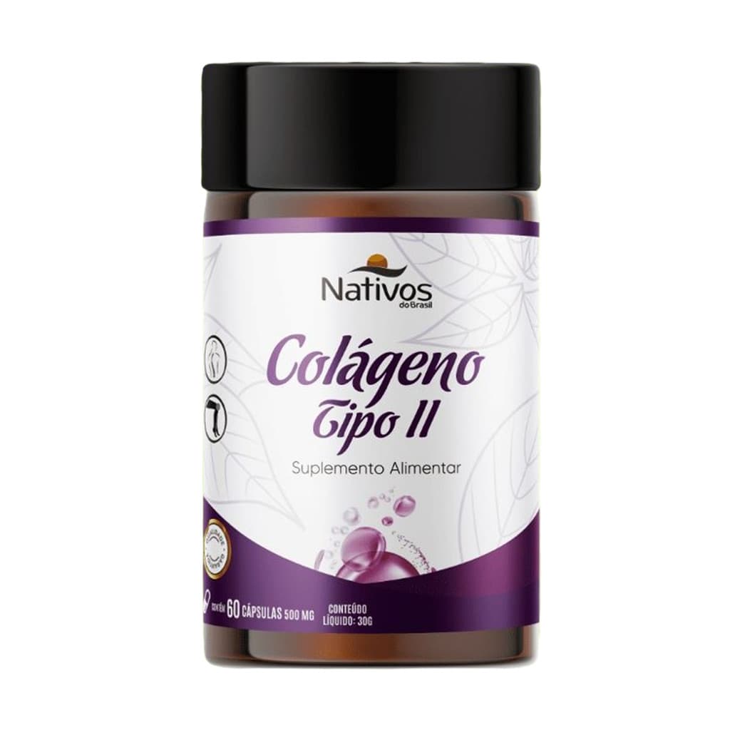 Colágeno Tipo 2  60 Cápsulas - Nativos do Brasil