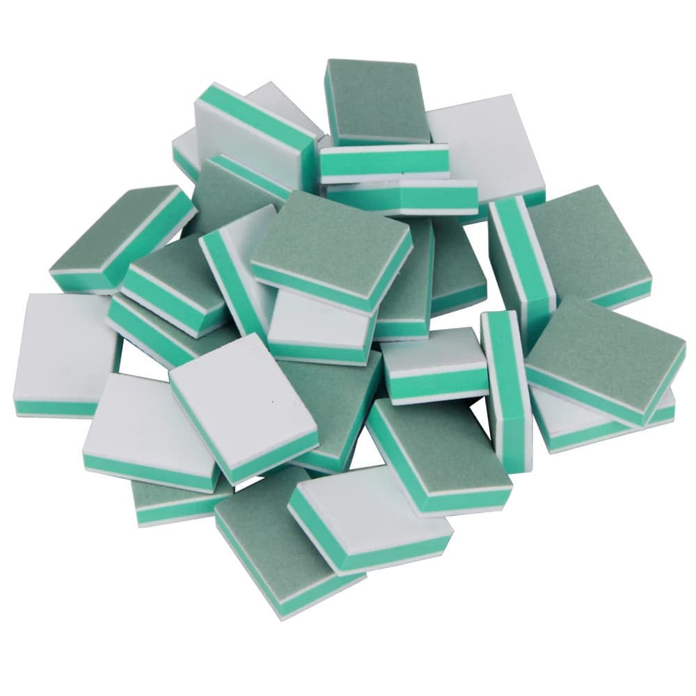 20/50pcs Mini Bloco de Lixar Unhas Arte de Unhas Moagem Polimento Gel UV Lixa Brilhante Conjunto DIY