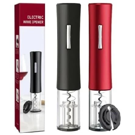 Abridor Eletrico Vinho Garrafa Saca Rolha Automático A Pilha