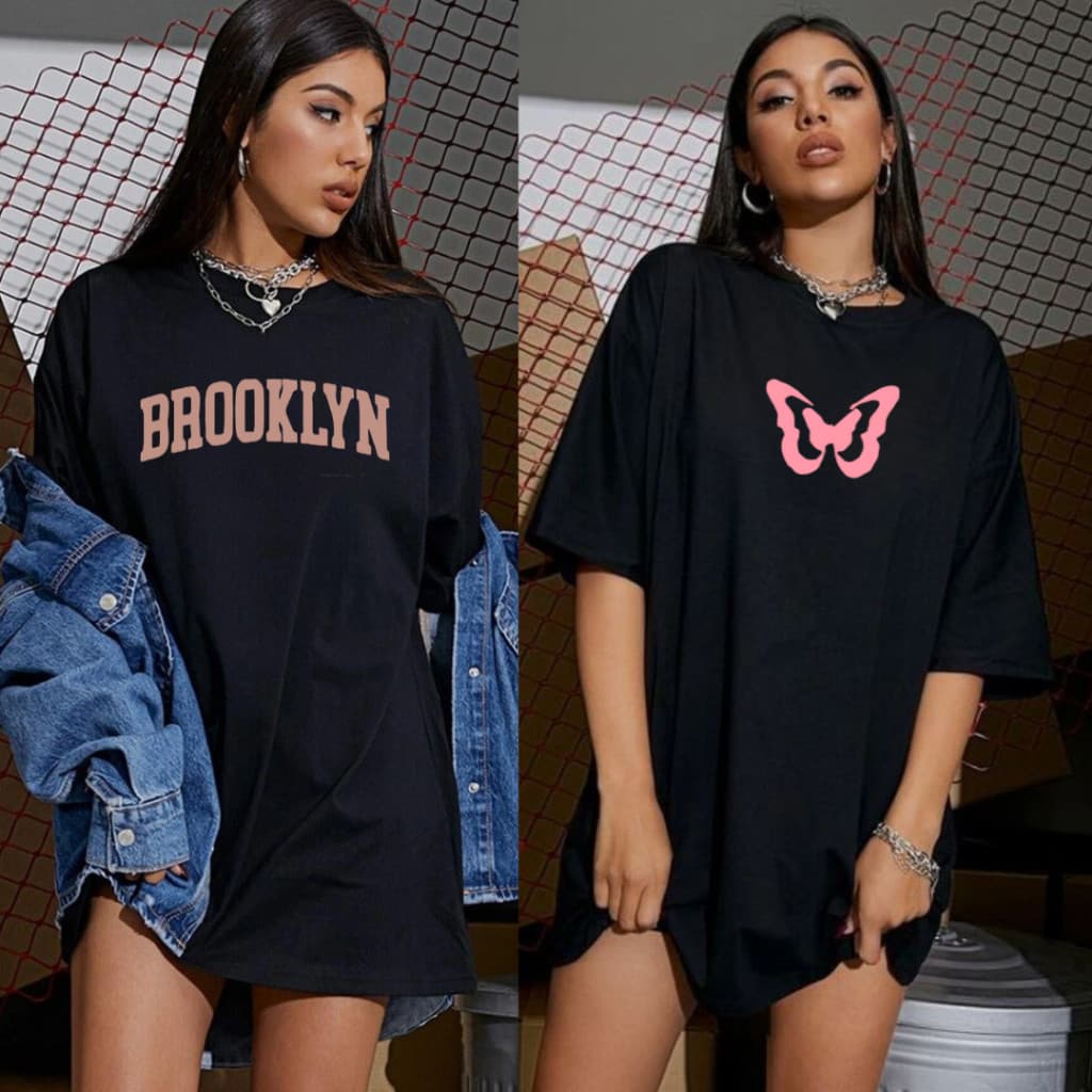 Kit Com 2 Camisetas de Treino Feminina Blusa Estilosa Academia Treino Crossfit